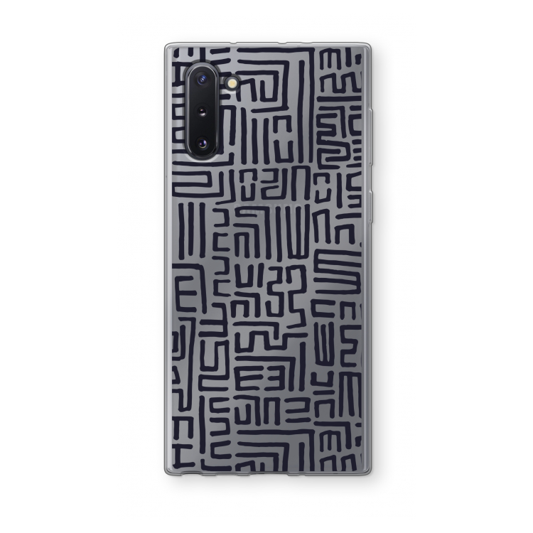 Moroccan Print: Samsung Galaxy Note 10 Transparant Hoesje