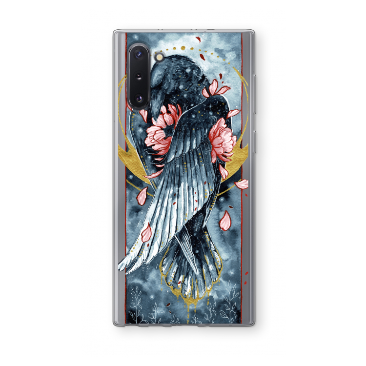 Golden Raven: Samsung Galaxy Note 10 Transparant Hoesje