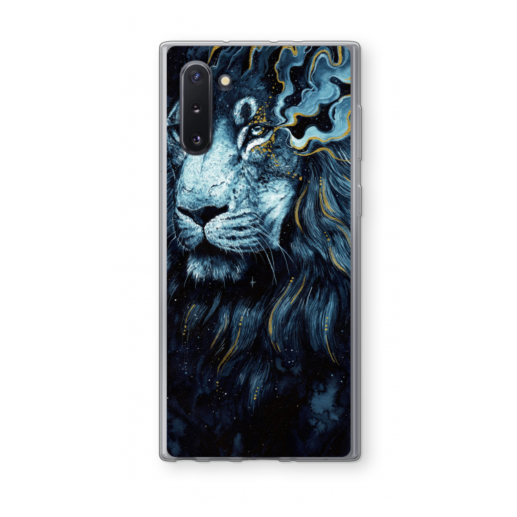 Darkness Lion: Samsung Galaxy Note 10 Transparant Hoesje
