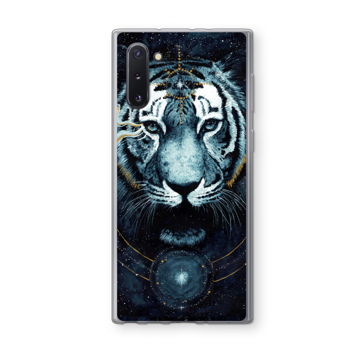Darkness Tiger: Samsung Galaxy Note 10 Transparant Hoesje