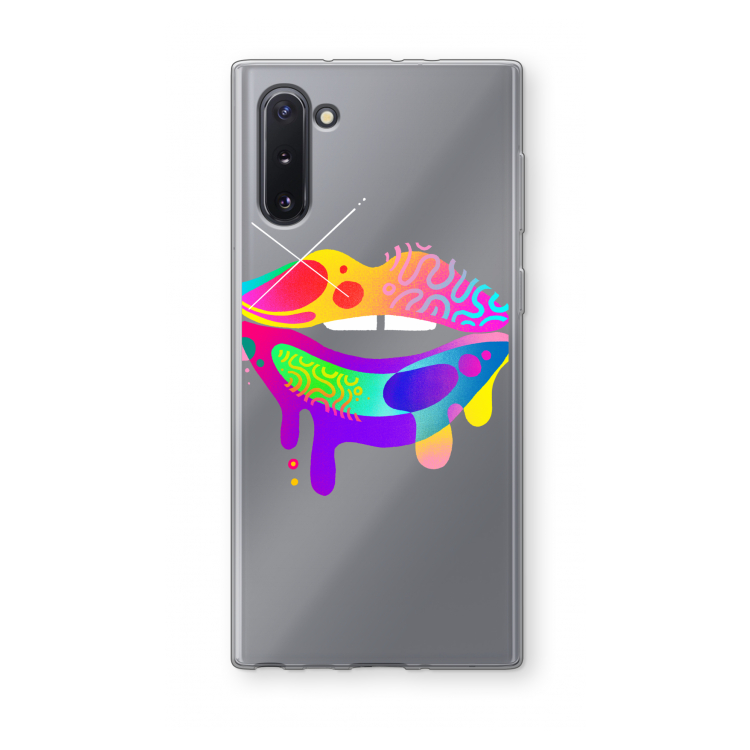 Lip Palette: Samsung Galaxy Note 10 Transparant Hoesje