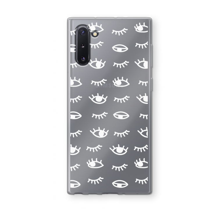 Eye pattern #3: Samsung Galaxy Note 10 Transparant Hoesje