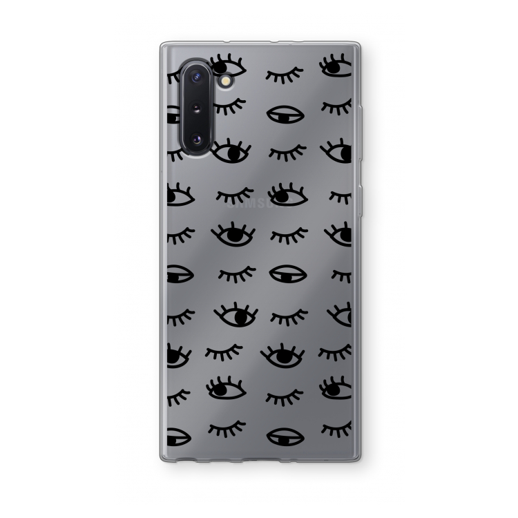 Eye pattern #2: Samsung Galaxy Note 10 Transparant Hoesje