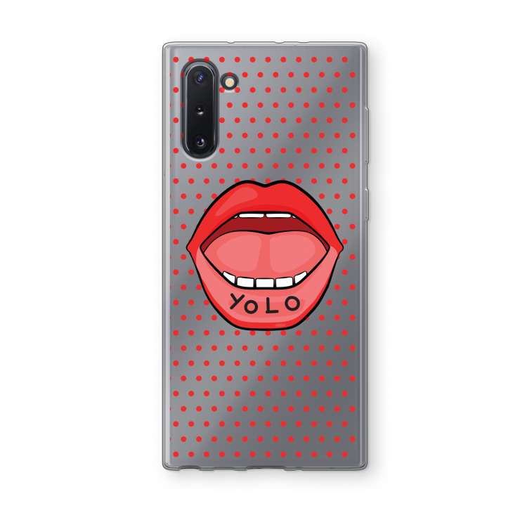 Yolo Denise: Samsung Galaxy Note 10 Transparant Hoesje