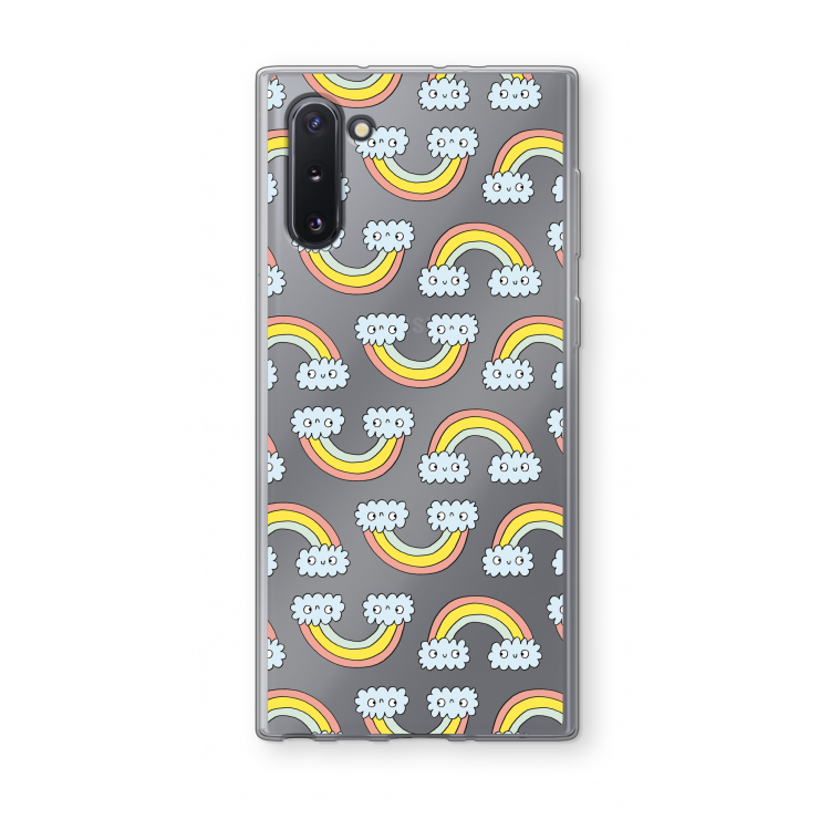 Regenboog: Samsung Galaxy Note 10 Transparant Hoesje