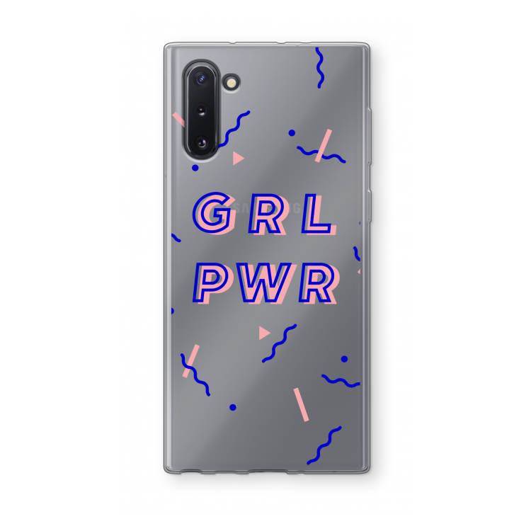 GRL PWR: Samsung Galaxy Note 10 Transparant Hoesje