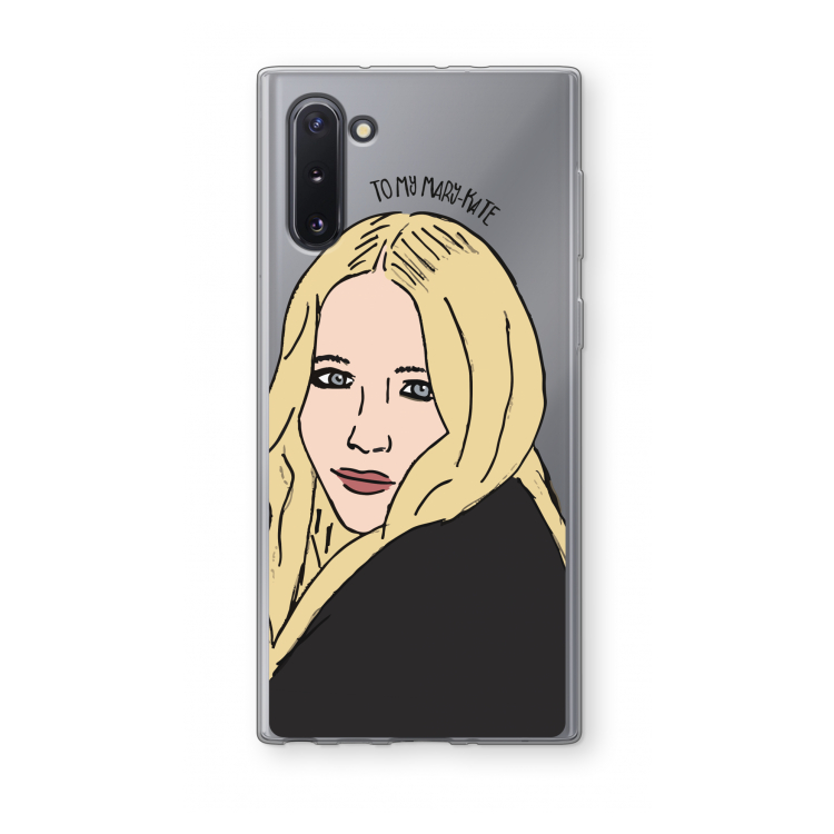 Mary Kate: Samsung Galaxy Note 10 Transparant Hoesje