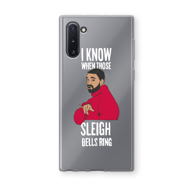 Sleigh Bells Ring: Samsung Galaxy Note 10 Transparant Hoesje