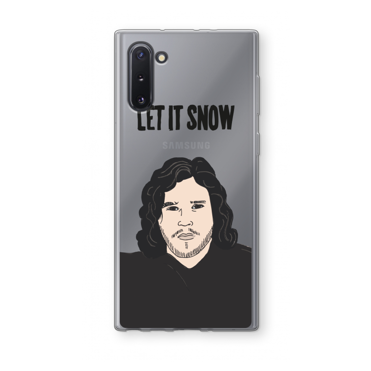 Let It Snow: Samsung Galaxy Note 10 Transparant Hoesje