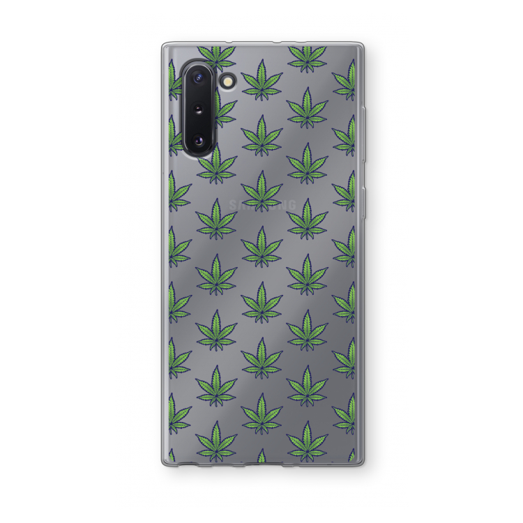 Weed: Samsung Galaxy Note 10 Transparant Hoesje