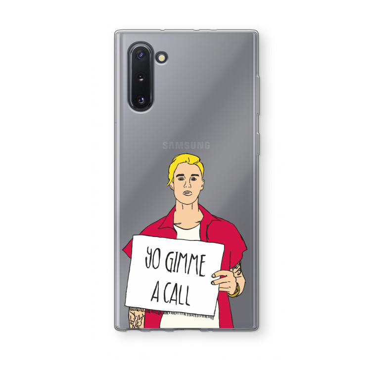 Gimme a call: Samsung Galaxy Note 10 Transparant Hoesje