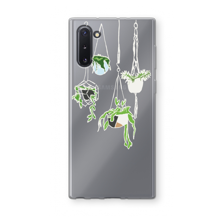 Hang In There: Samsung Galaxy Note 10 Transparant Hoesje