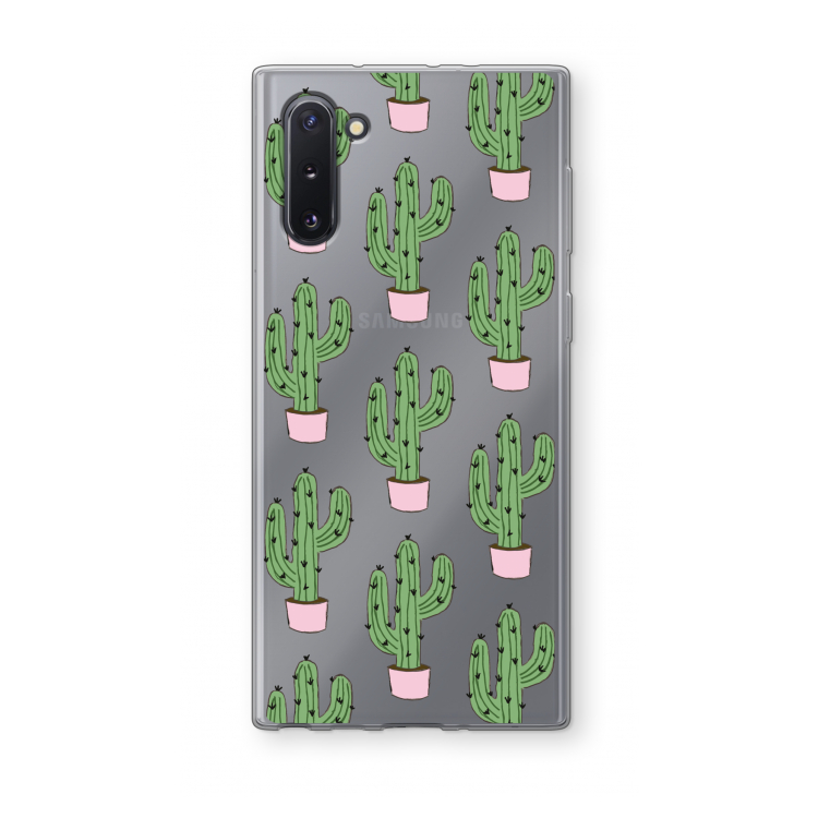 Cactus Lover: Samsung Galaxy Note 10 Transparant Hoesje