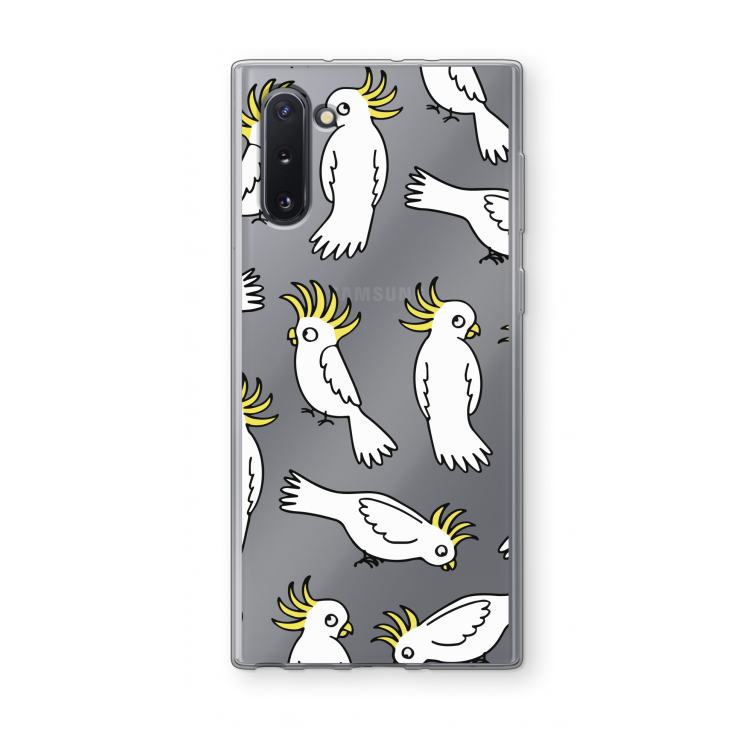 Papegaai: Samsung Galaxy Note 10 Transparant Hoesje