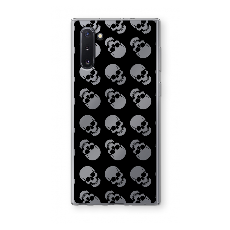Musketon Skulls: Samsung Galaxy Note 10 Transparant Hoesje