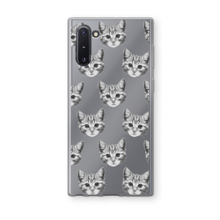 Kitten: Samsung Galaxy Note 10 Transparant Hoesje
