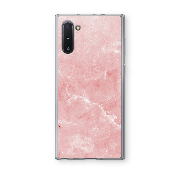 Roze marmer: Samsung Galaxy Note 10 Transparant Hoesje