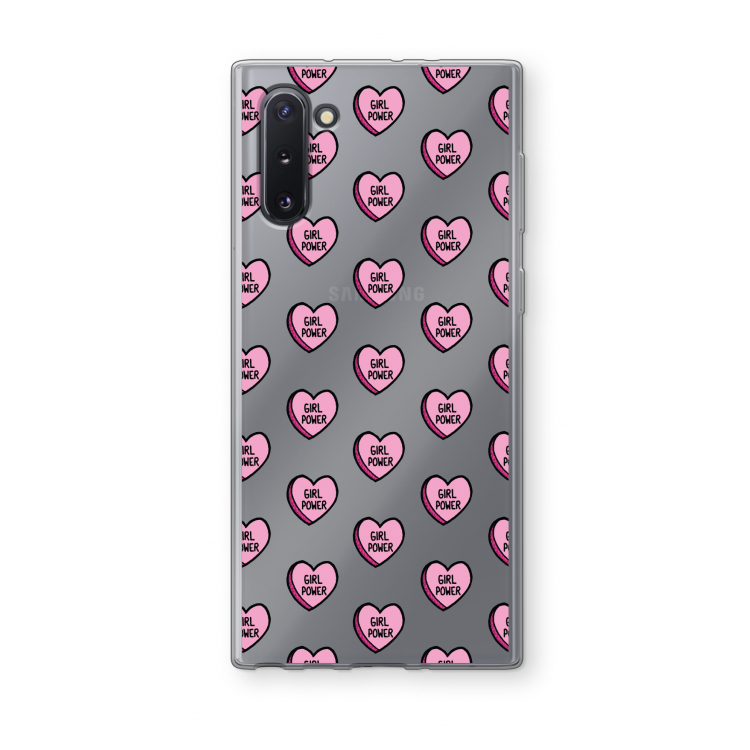 GIRL POWER: Samsung Galaxy Note 10 Transparant Hoesje