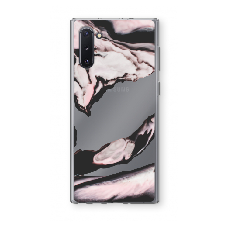Roze stroom: Samsung Galaxy Note 10 Transparant Hoesje