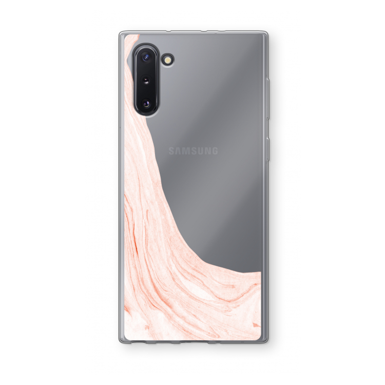 Peach bath: Samsung Galaxy Note 10 Transparant Hoesje