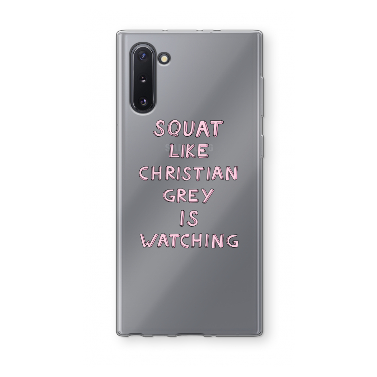 Christian Grey: Samsung Galaxy Note 10 Transparant Hoesje
