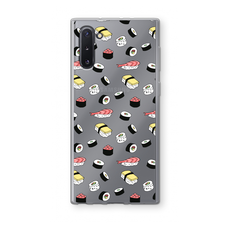 Sushi time: Samsung Galaxy Note 10 Transparant Hoesje