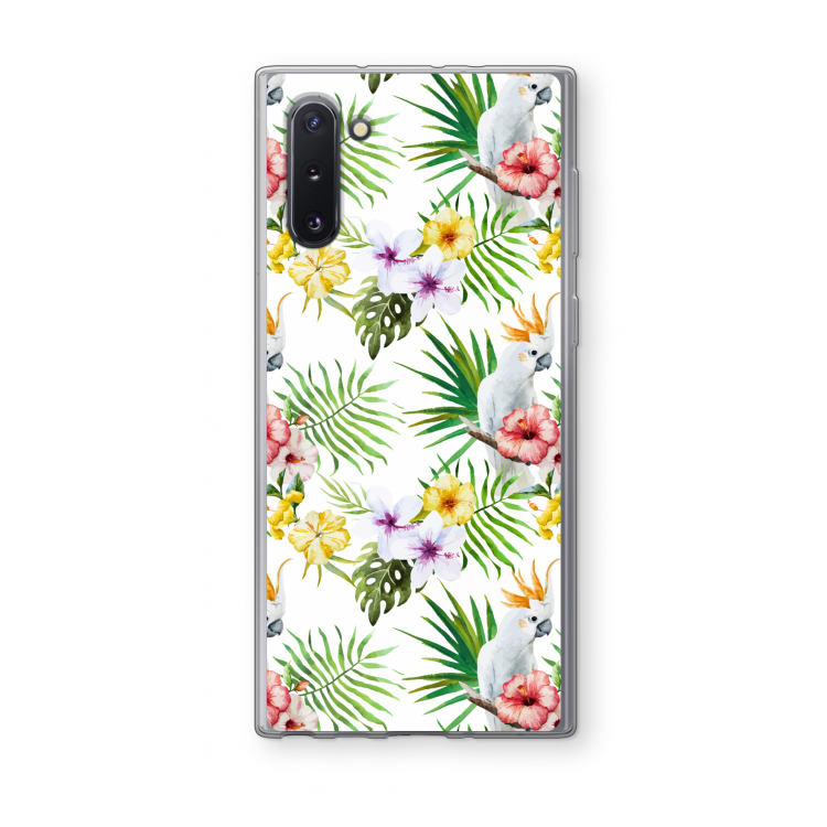 Gele kuif: Samsung Galaxy Note 10 Transparant Hoesje