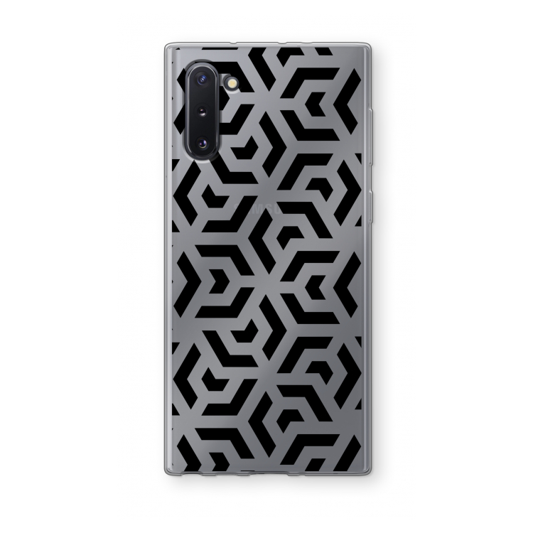 Crazy pattern: Samsung Galaxy Note 10 Transparant Hoesje