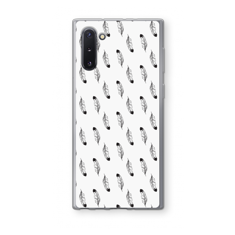 Pluimen: Samsung Galaxy Note 10 Transparant Hoesje