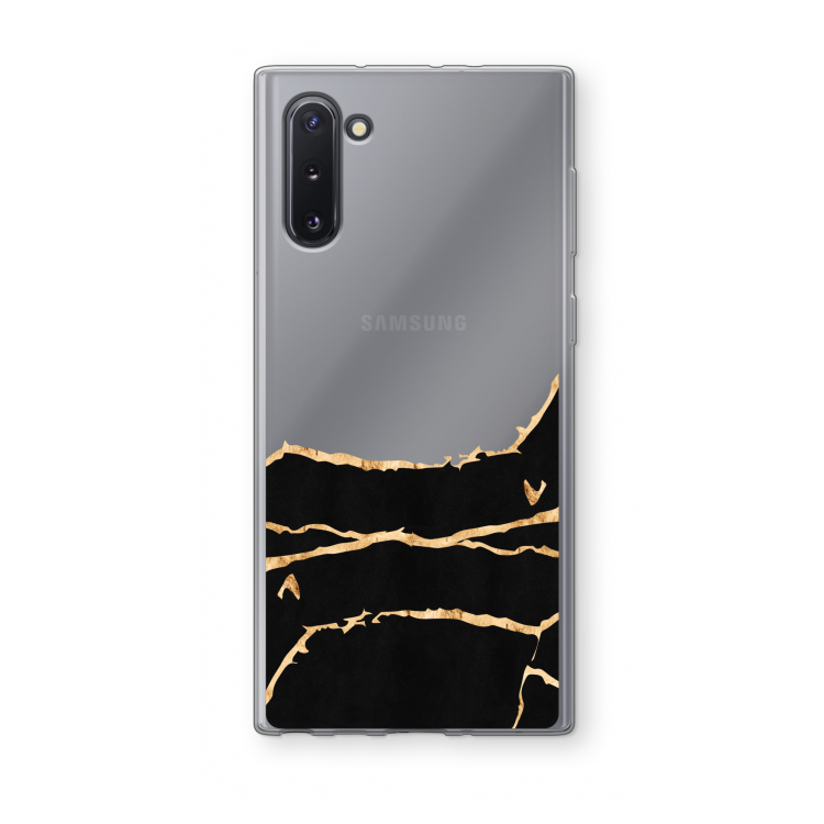 Gouden marmer: Samsung Galaxy Note 10 Transparant Hoesje