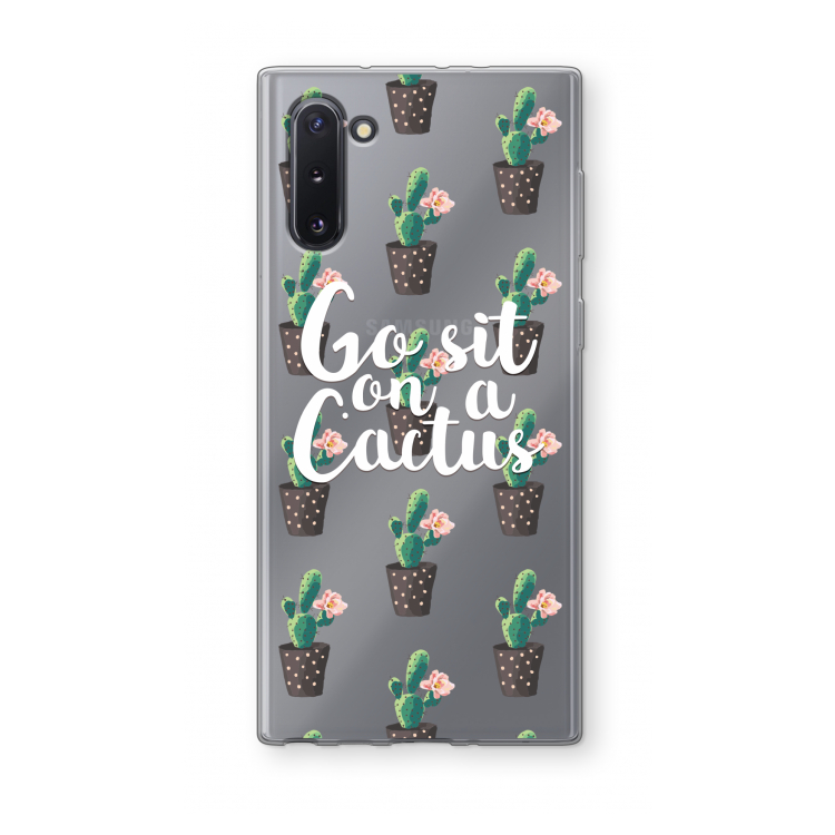 Cactus quote: Samsung Galaxy Note 10 Transparant Hoesje