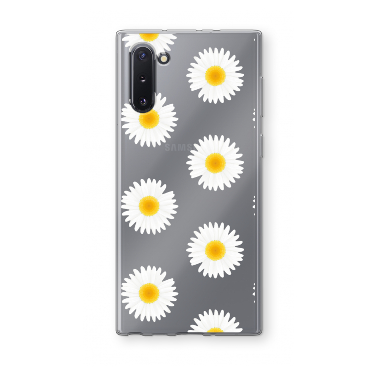 Margrietjes: Samsung Galaxy Note 10 Transparant Hoesje