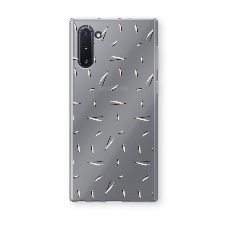 Hipster stripes: Samsung Galaxy Note 10 Transparant Hoesje