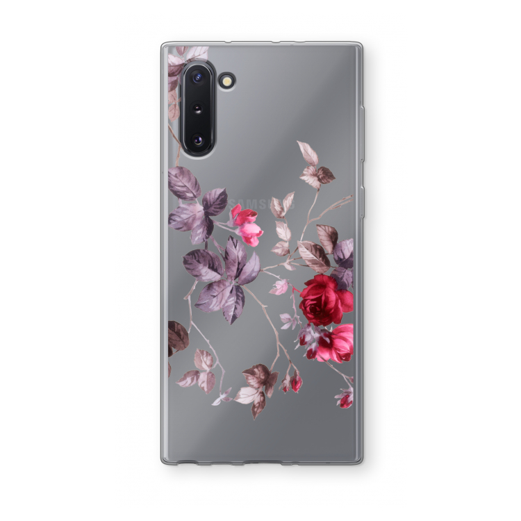 Mooie bloemen: Samsung Galaxy Note 10 Transparant Hoesje