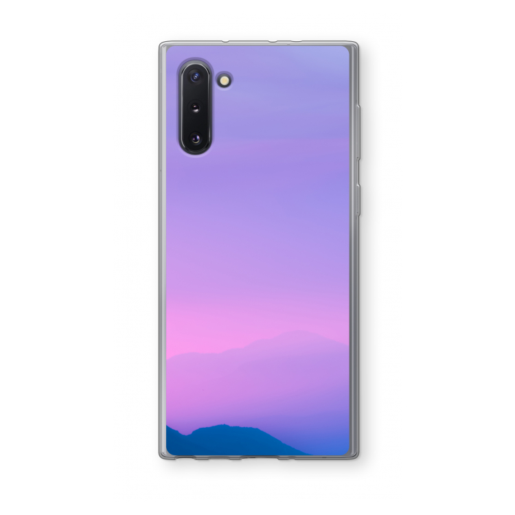 Sunset pastel: Samsung Galaxy Note 10 Transparant Hoesje