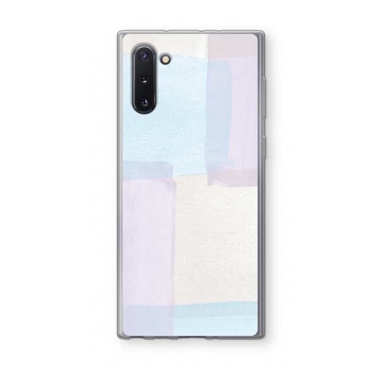 Square pastel: Samsung Galaxy Note 10 Transparant Hoesje