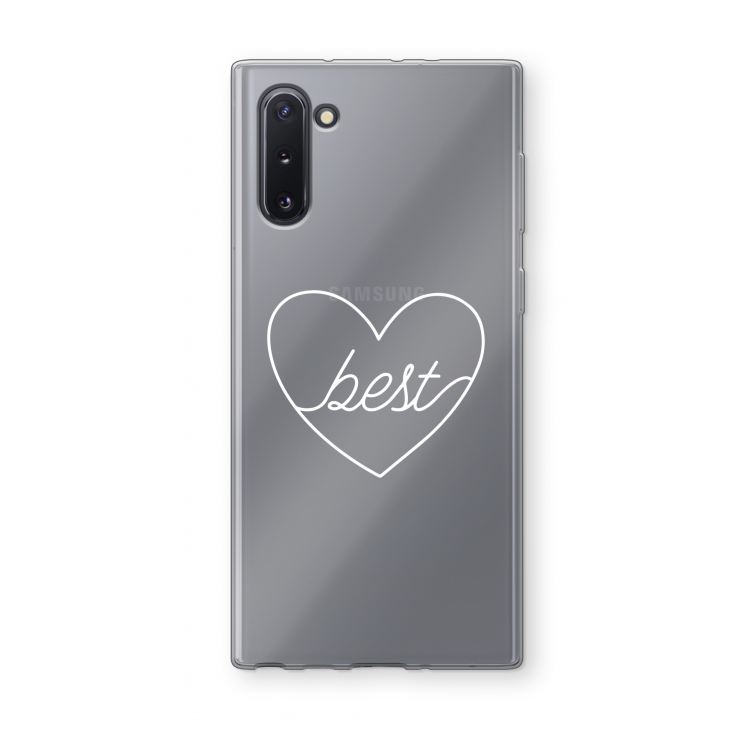 Best heart pastel: Samsung Galaxy Note 10 Transparant Hoesje