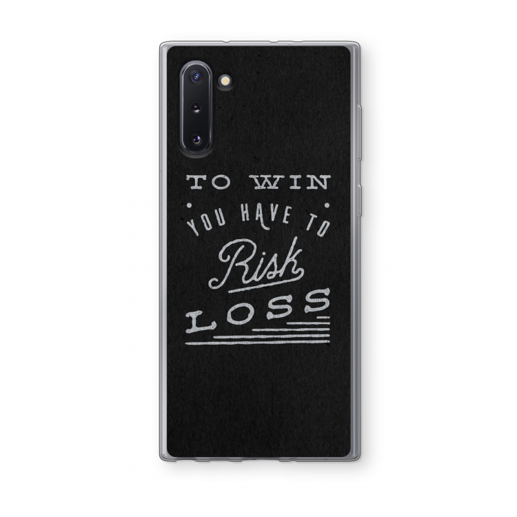 Risk loss: Samsung Galaxy Note 10 Transparant Hoesje