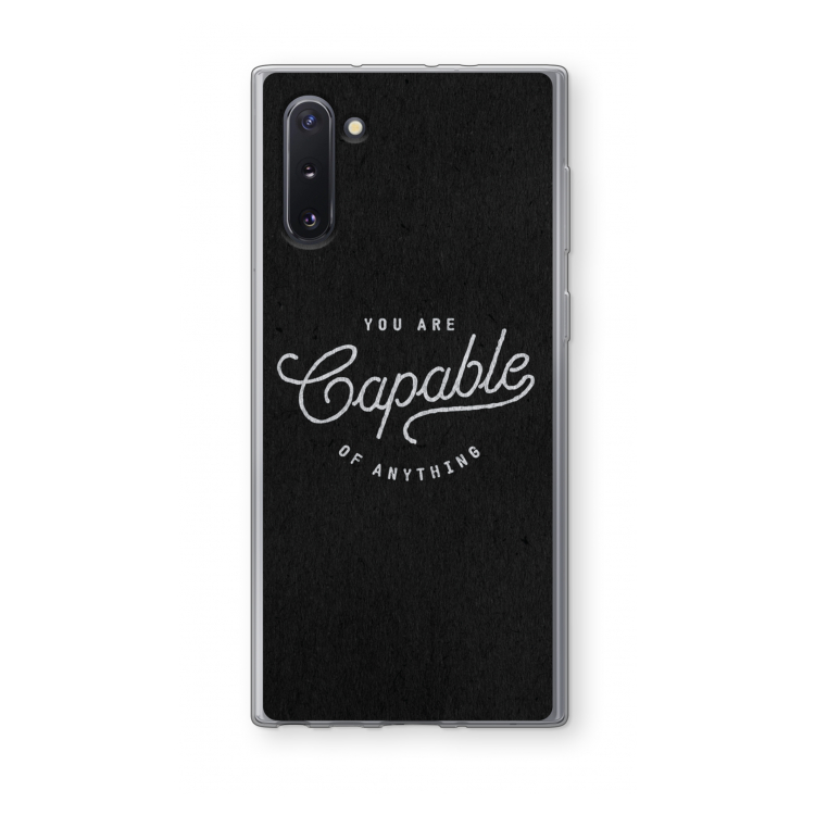 Capable: Samsung Galaxy Note 10 Transparant Hoesje