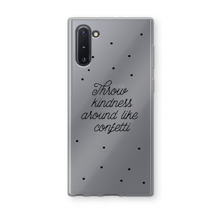 Confetti: Samsung Galaxy Note 10 Transparant Hoesje