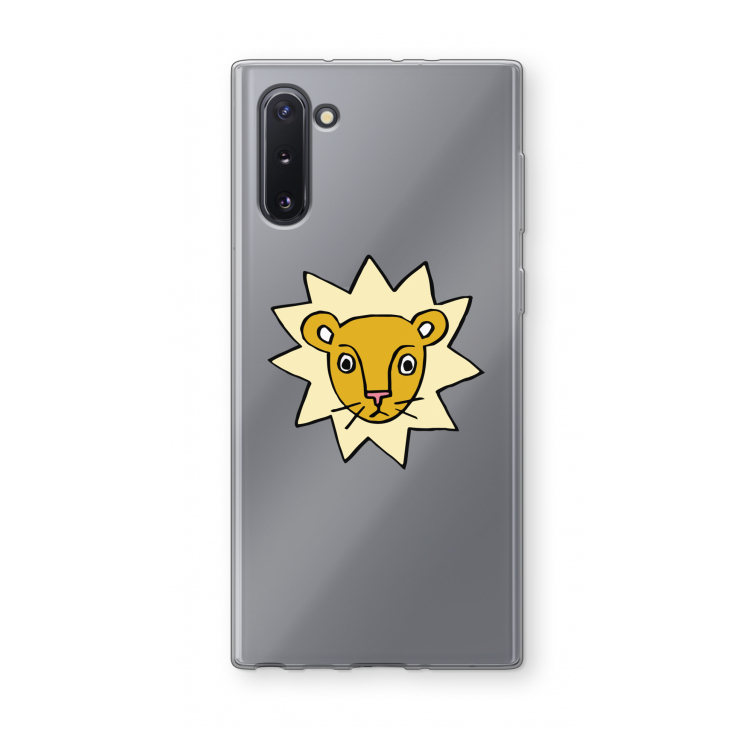 Kleine leeuw: Samsung Galaxy Note 10 Transparant Hoesje