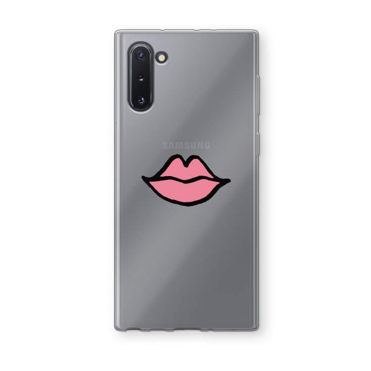 Kusje: Samsung Galaxy Note 10 Transparant Hoesje