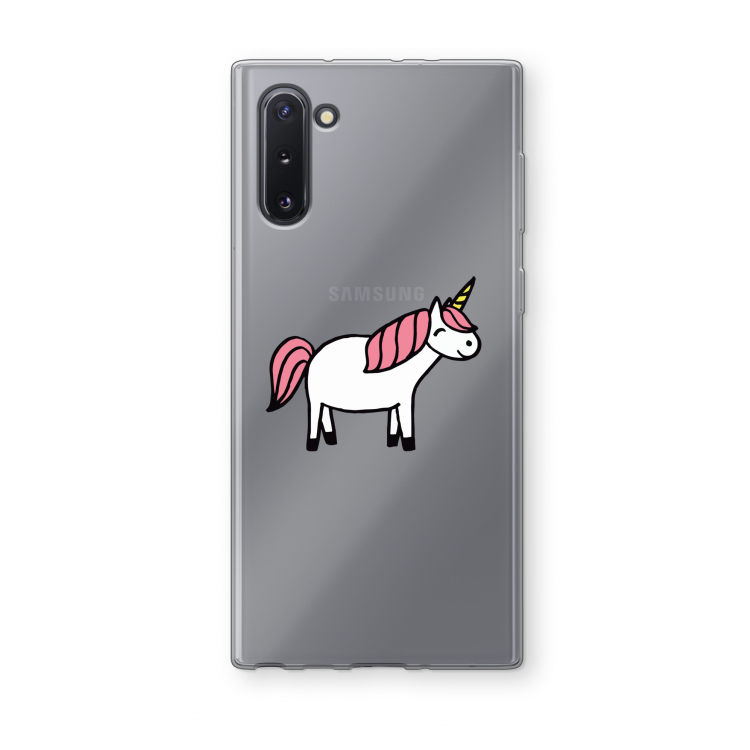 Eenhoorn: Samsung Galaxy Note 10 Transparant Hoesje