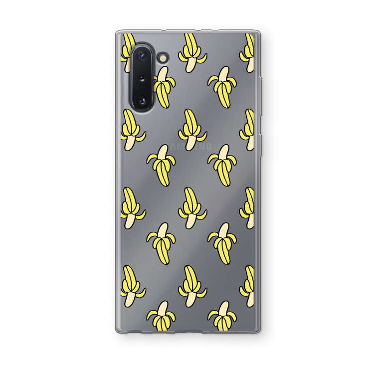 Bananas: Samsung Galaxy Note 10 Transparant Hoesje