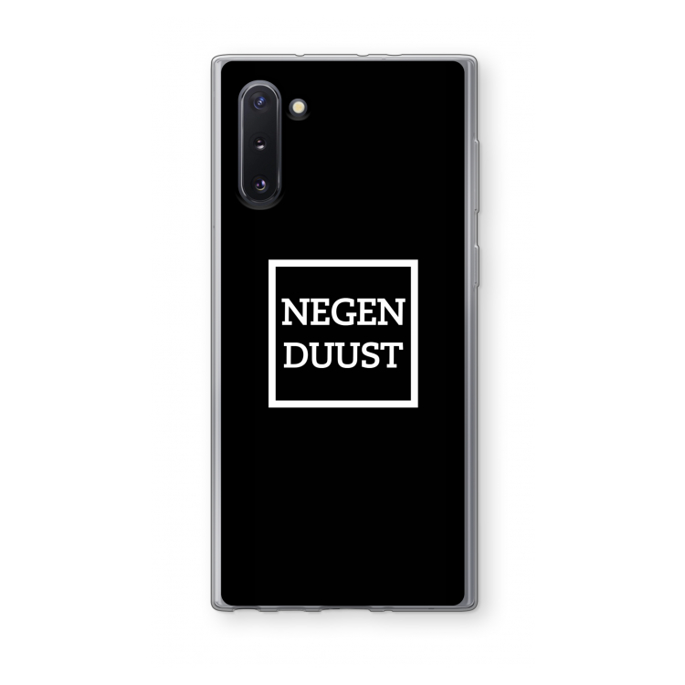 Negenduust black: Samsung Galaxy Note 10 Transparant Hoesje