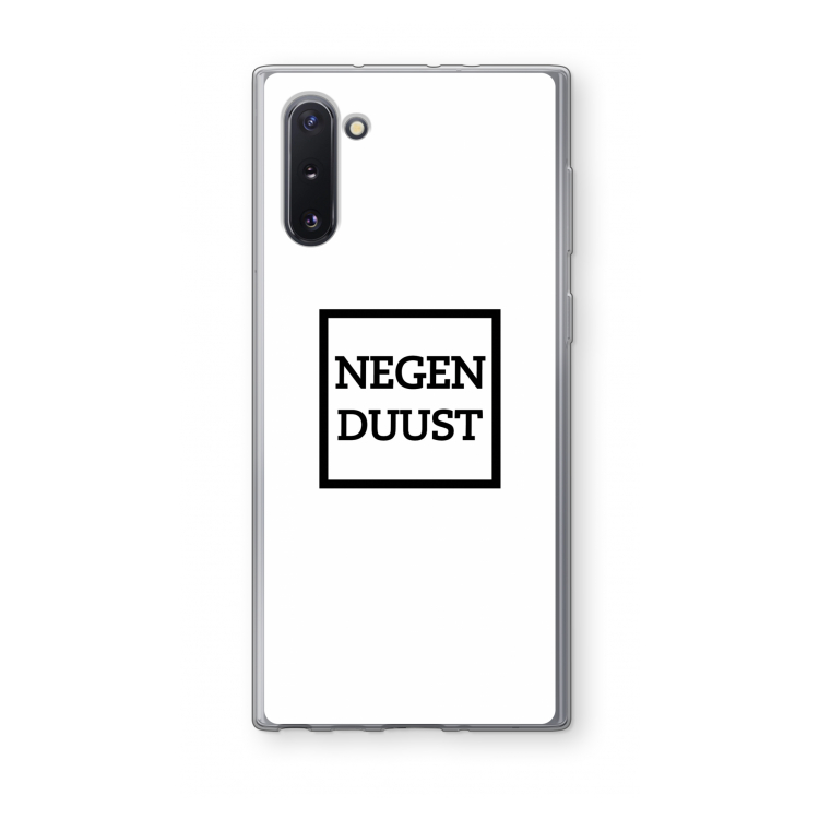 Negenduust vierkant: Samsung Galaxy Note 10 Transparant Hoesje