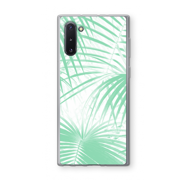 Palmbladeren: Samsung Galaxy Note 10 Transparant Hoesje