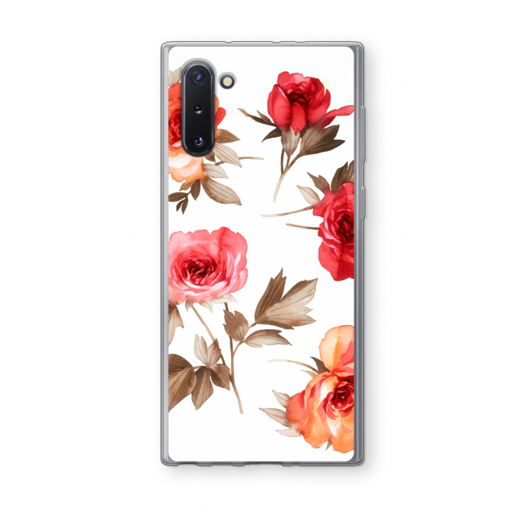 Roosjes: Samsung Galaxy Note 10 Transparant Hoesje