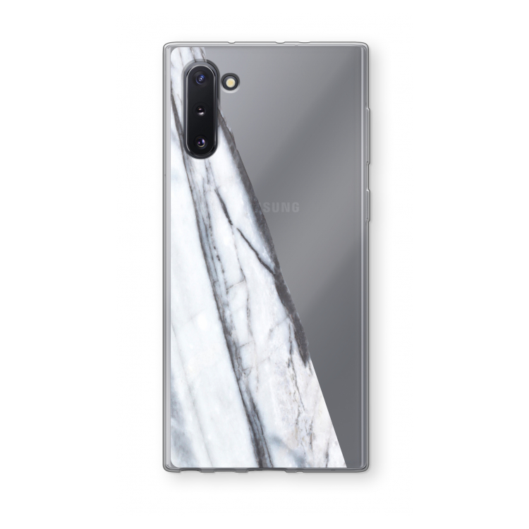 Gestreepte marmer: Samsung Galaxy Note 10 Transparant Hoesje