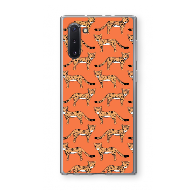 Cheetah: Samsung Galaxy Note 10 Transparant Hoesje